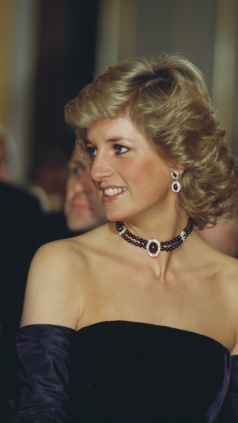Princess Diana's hair is iconic; here, one of her signature looks.