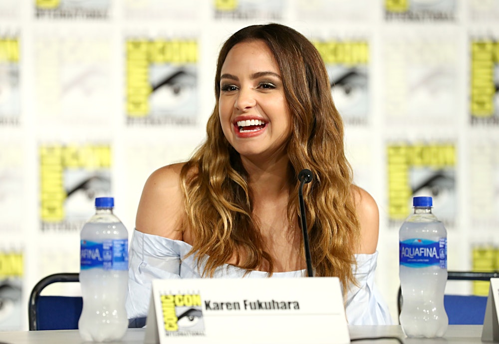 SAN DIEGO, CALIFORNIA - JULY 19: Aimee Carrero attends DreamWorks She-Ra and the Princesses of Power at San Diego Comic-Con 2019 at San Diego Convention Center on July 19, 2019 in San Diego, California. (Photo by Joe Scarnici/Getty Images for DreamWorks Animation Television)