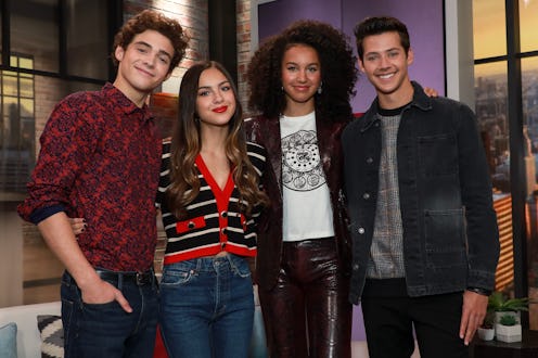 Joshua Bassett, Olivia Rodrigo, Sofia Wylie and Matt Cornett from the 'High School Musical' series c...