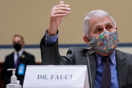National Institute of Allergy and Infectious Diseases Director Anthony Fauci, testifies before a Hou...