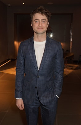 LONDON, ENGLAND - FEBRUARY 04:  Daniel Radcliffe attends the press night after party for "Endgame" a...