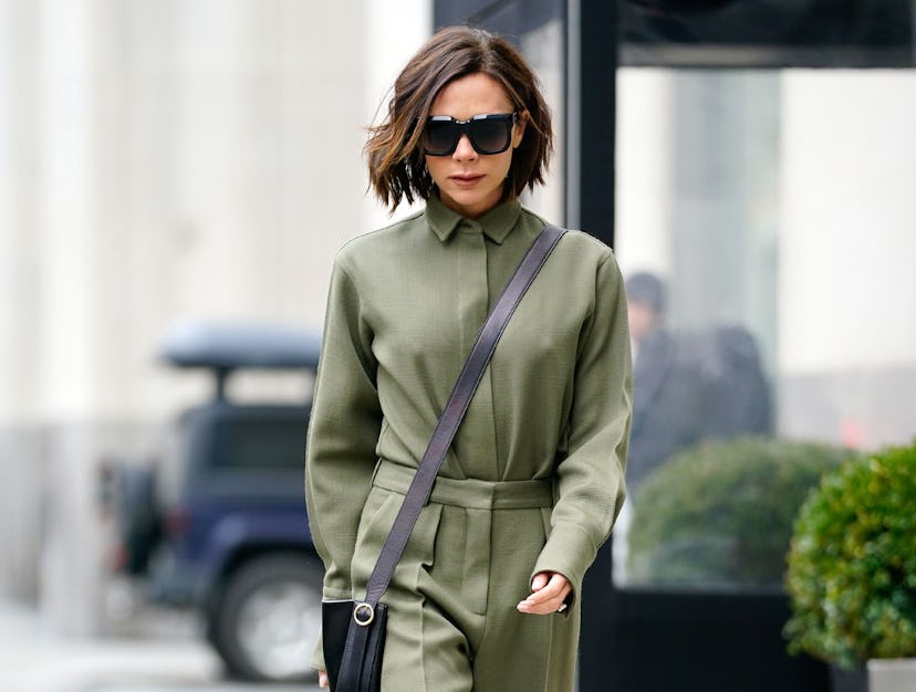 Victoria Beckham's iconic haircut epitomizes the blunt bob.