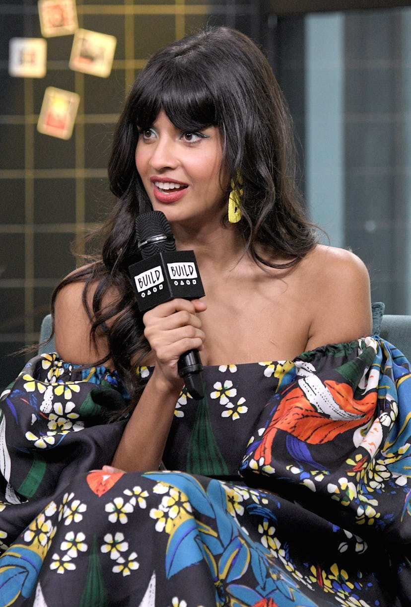 Actress activist and celebrity podcast host Jameela Jamil discusses the NBC series “The Good Place”.