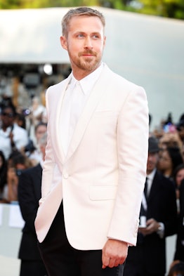 VENICE, ITALY - AUGUST 29: (EDITORS NOTE: Image has been digitally retouched) Ryan Gosling attends t...