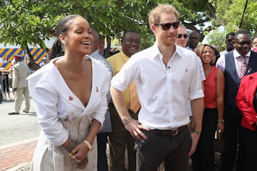 Rihanna and Prince Harry attend the 'Man Aware' event held by the Barbados National HIV/AIDS Commiss...