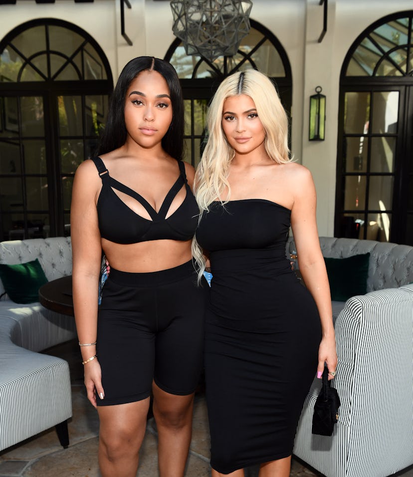 WEST HOLLYWOOD, CA - AUGUST 29:  Jordyn Woods (L) and Kylie Jenner attend the launch event of the ac...