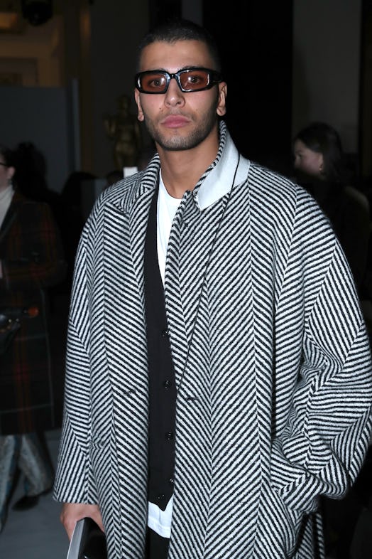 Younes Bendjima attends the Haider Ackermann show as part of Paris Fashion Week on February 29, 2020...