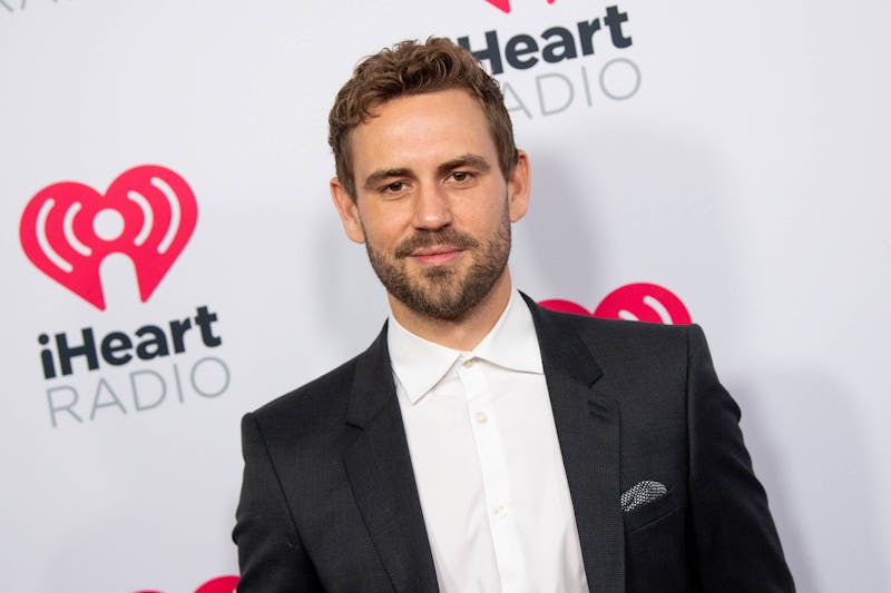 BURBANK, CALIFORNIA - JANUARY 17: Nick Viall arrives at the 2020 iHeartRadio Podcast Awards at iHear...