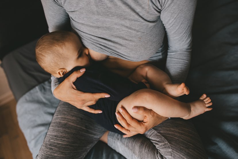 Mother breastfeeding her baby