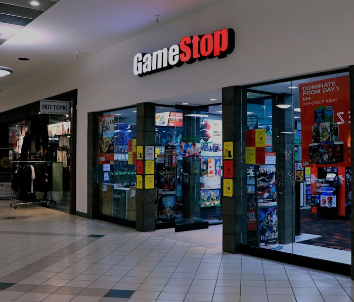 GameStop video game store in indoor mall, An indoor mall in northern Idaho. (Photo by: Don and Melin...