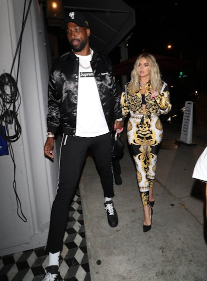 Khloe Kardashian and Tristan Thompson are seen on August 17, 2018 in Los Angeles, CA. 