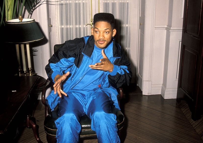 Actor Will Smith breaks from filming "The Fresh Prince of Bel-Air" on October 20, 1990 at Columbia/S...