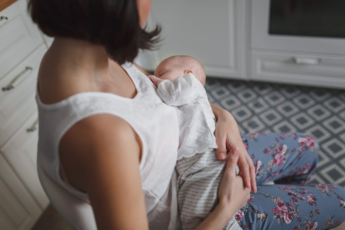 woman breastfeeding