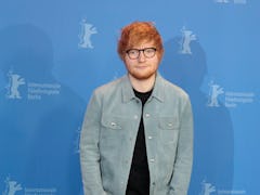 BERLIN, GERMANY - FEBRUARY 23: Singer Ed Sheeran poses at the 'Songwriter' photo call during the 68t...