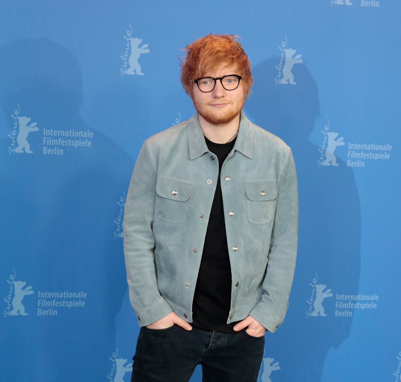 BERLIN, GERMANY - FEBRUARY 23: Singer Ed Sheeran poses at the 'Songwriter' photo call during the 68t...