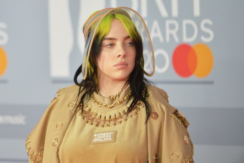LONDON, ENGLAND - FEBRUARY 18: (EDITORIAL USE ONLY) Billie Eilish attends The BRIT Awards 2020 at Th...