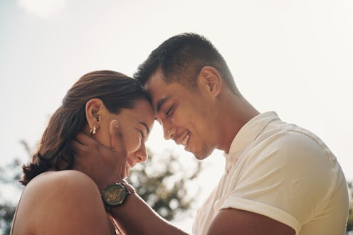 couple showing affection to each other