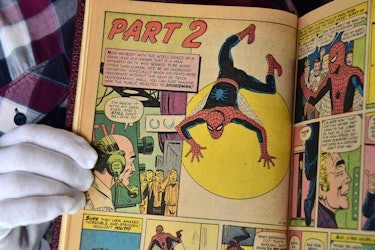 A custom bound one-of-a-kind hardcover book that includes the first 10 issues of The Amazing Spider-...