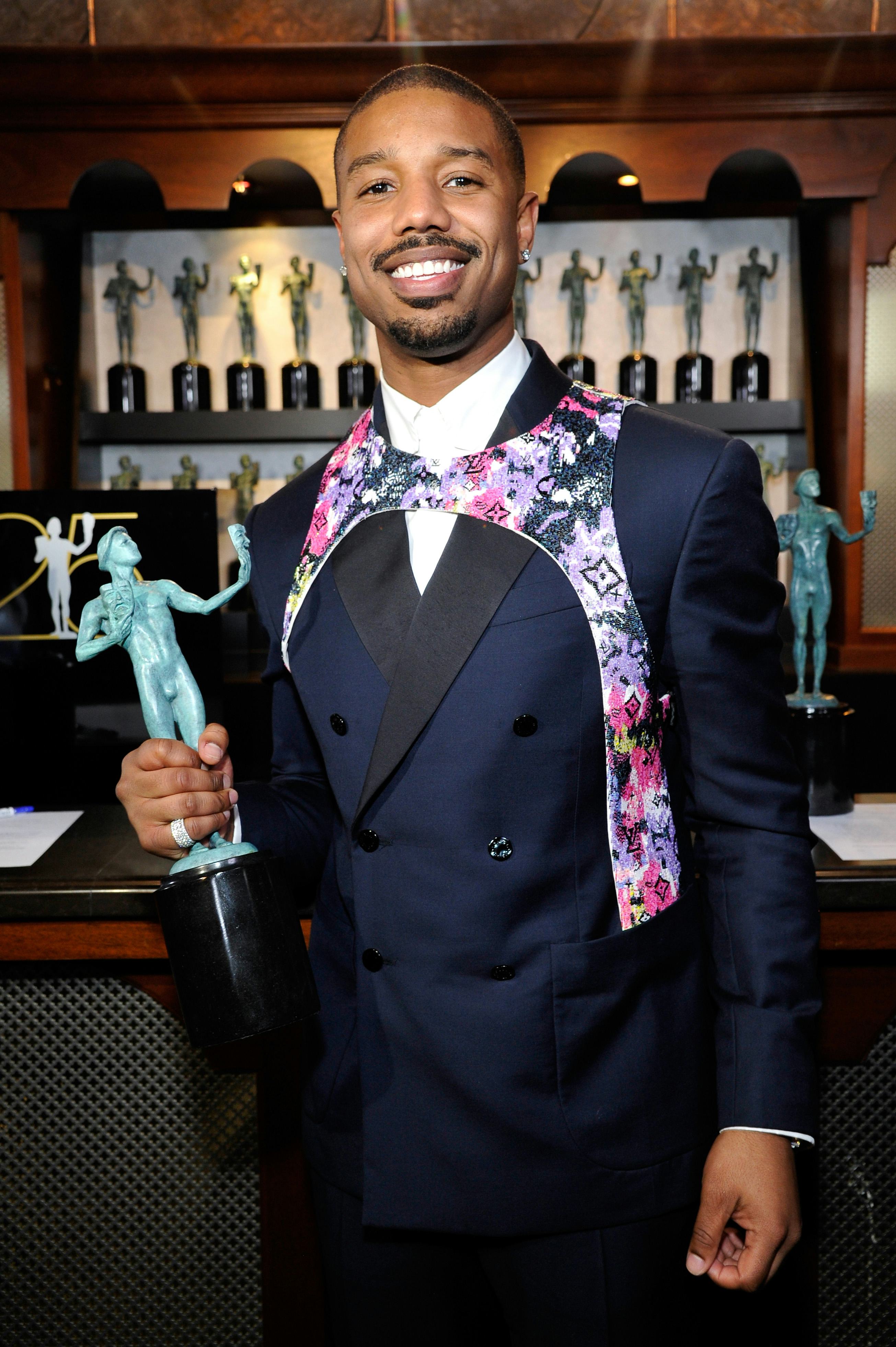 Michael B. Jordan attends the 25th Annual Screen Actors Guild Awards.