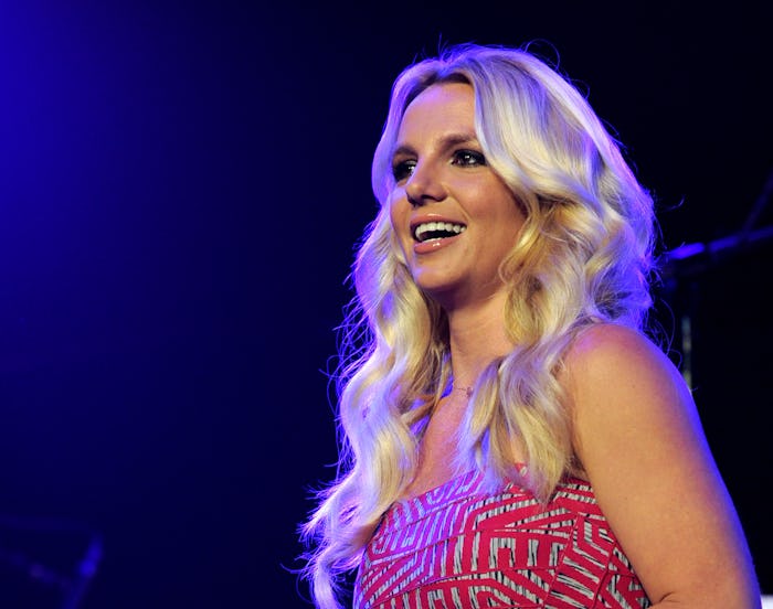 LOS ANGELES, CA - MAY 14: Singer Britney Spears appears onstage at KIIS FM's Wango Tango at the Sta...