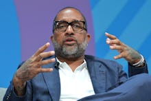 CANNES, FRANCE - JUNE 20: Netflix Producer Kenya Barris speaks on stage during the Omnicom session a...