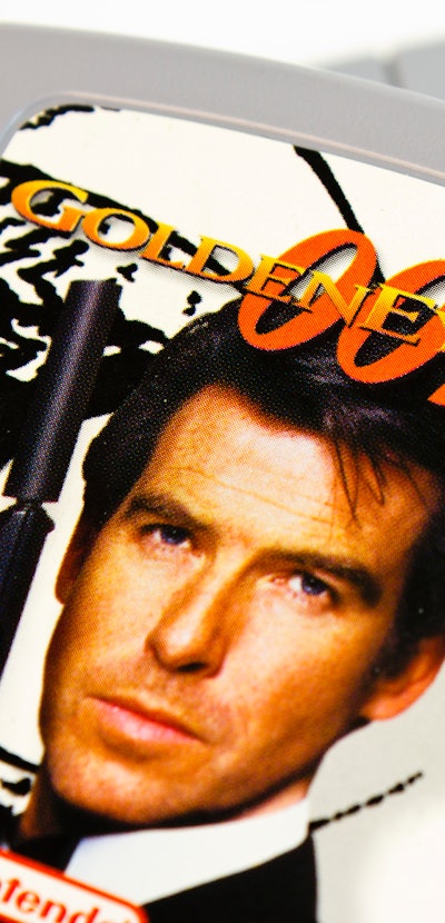 The cover of the popular Nintendo 64 game 007 Goldeneye 