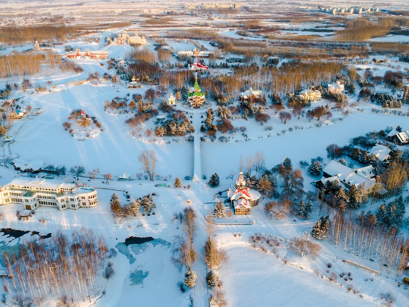 HARBIN, CHINA - DECEMBER 18, 2019 - The city of Harbin after a heavy snow, Harbin, Heilongjiang Prov...