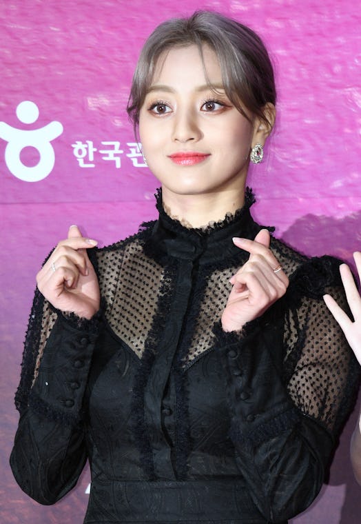 SEOUL, SOUTH KOREA - JANUARY 30: Jihyo of TWICE attends the 29th High1 Seoul Music Awards Photocall ...