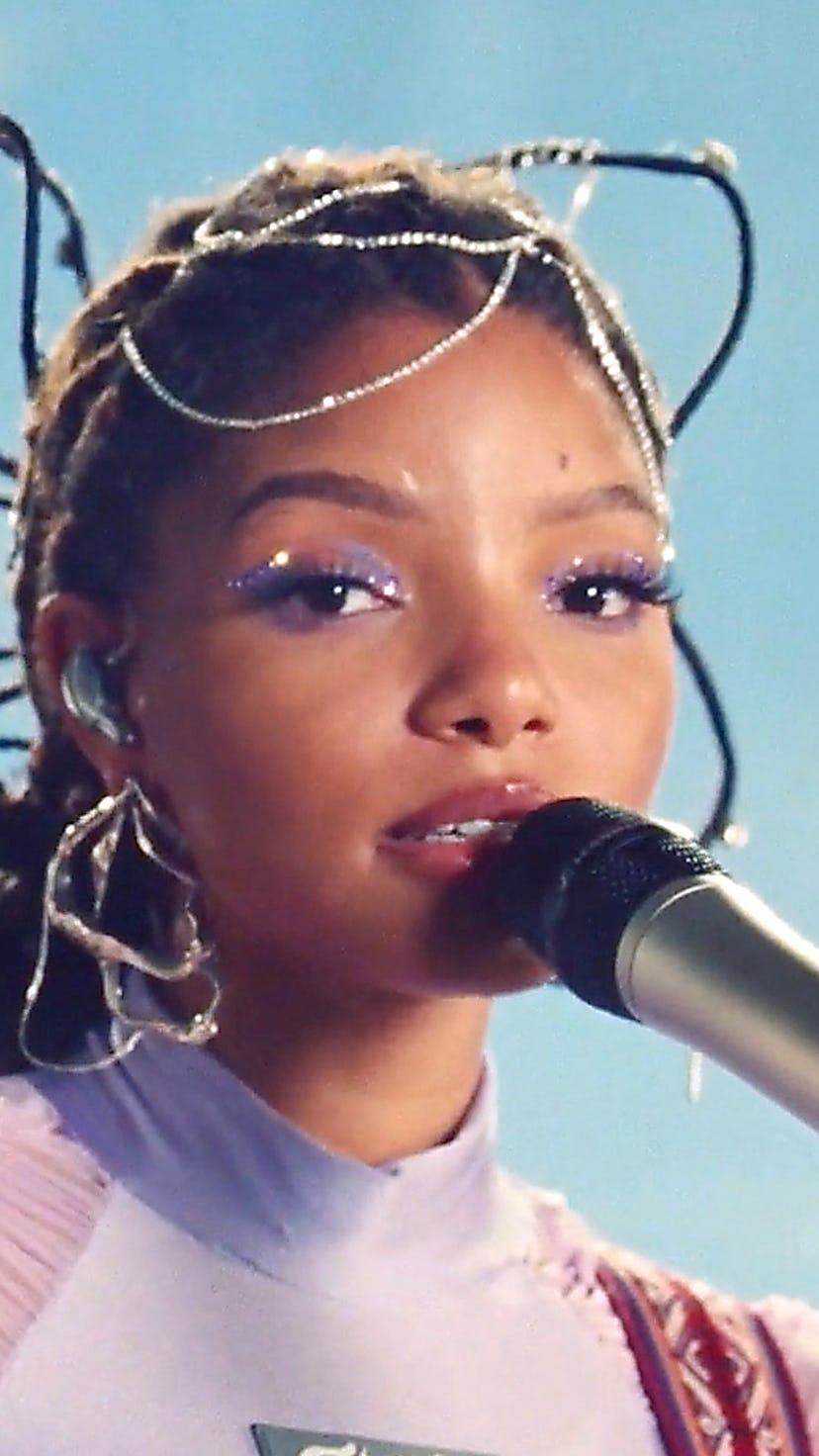 Halle Bailey of Chloe X Halle performs in 2020.