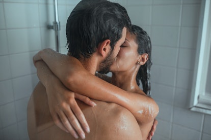 Couple only enjoys rimming after a shower.