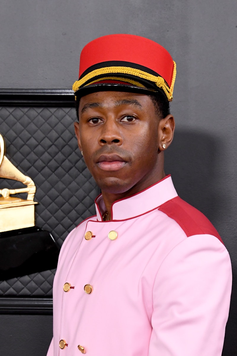 LOS ANGELES, CALIFORNIA - JANUARY 26: Tyler, the Creator attends the 62nd Annual GRAMMY Awards at St...