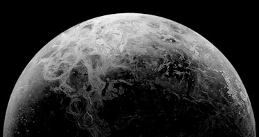 Southern hemisphere of Venus with Artemis Corona and Chasma, Diana Chasma and Ceres Corona visible. ...