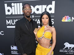 LAS VEGAS, NV - MAY 01:  (L-R) Offset of Migos and Cardi B attend the 2019 Billboard Music Awards at...