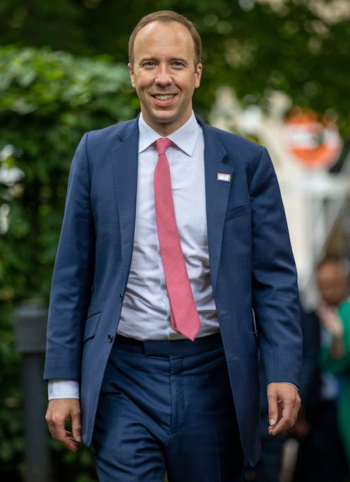 Britain's Health Secretary Matt Hancock arrives for a visit to Chelsea & Westminster Hospital in Lon...