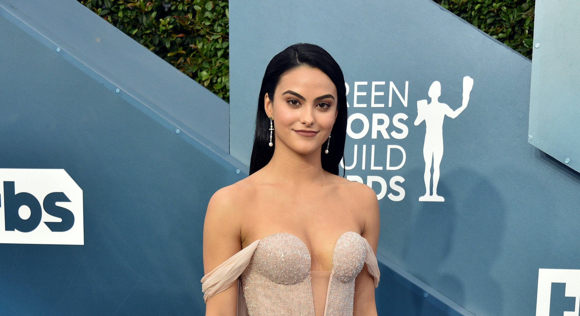LOS ANGELES, CALIFORNIA - JANUARY 19: Camila Mendes attends the 26th Annual Screen Actors Guild Awar...