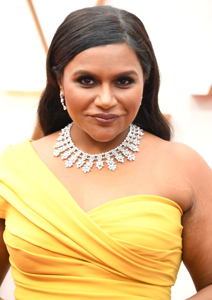 Celebrity Cancer Mindy Kaling shows off her charasmatic energy on the red carpet.