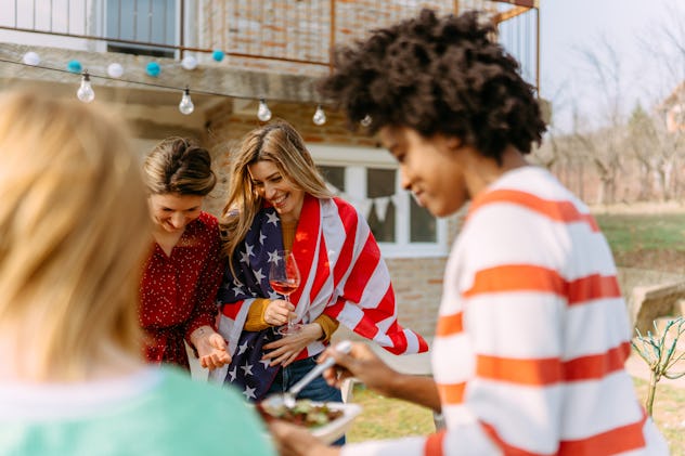 pair a photo of a group of friends on july fourth with a festive fourth of july instagram caption