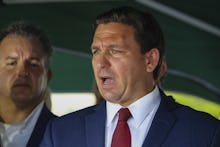 SURFSIDE, FLORIDA, USA - JUNE 24: Florida Governor Ron DeSantis speaks during a press conference aft...