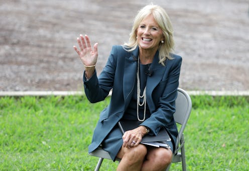 Jill Biden covers Vogue Magazine's August 2021 issue and her Oscar de la Renta dress has an inspirin...