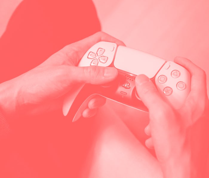 In a photo taken on November 12, 2020, a gamer plays on the new Sony Playstation PS5 at his home in ...