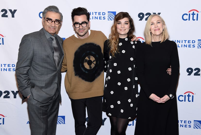 Eugene Levy, Dan Levy, Annie Murphy, and Catherine O'Hara in 2020.
