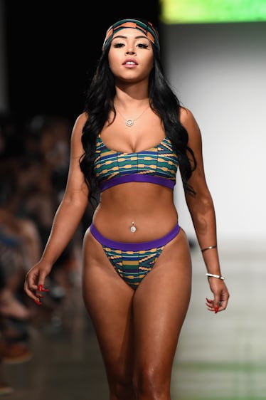 NEW YORK, NEW YORK - JUNE 22: A model walks the runway during the New York Summer Fashion Explosion ...