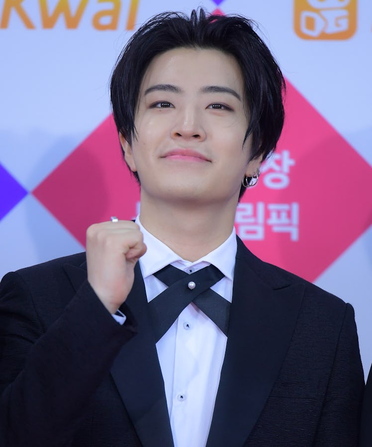 SEOUL, SOUTH KOREA - DECEMBER 25: Youngjae of GOT7 attends the 2017 SBS Gayo Daejeon at Gocheok Sky ...