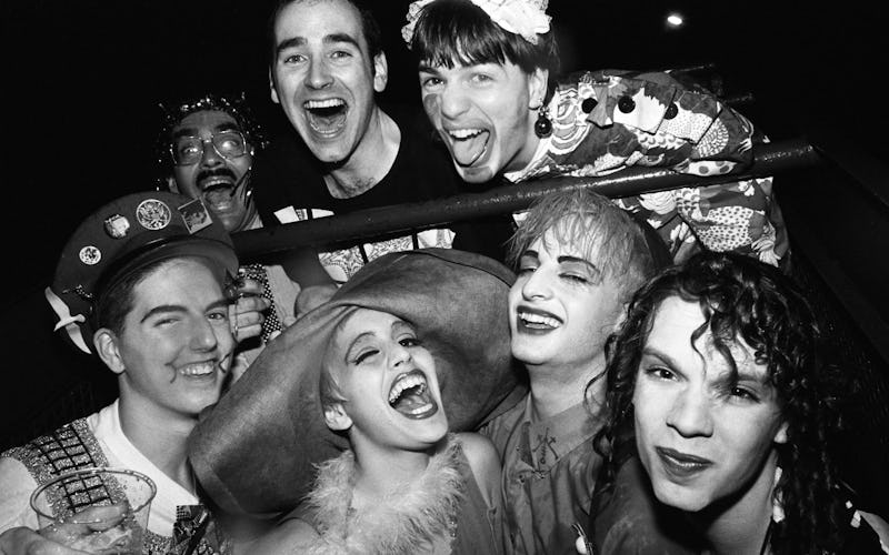 NEW YORK - April 29: Michael Alig, top right, poses for a photo with friends, including DJ Larry Tee...