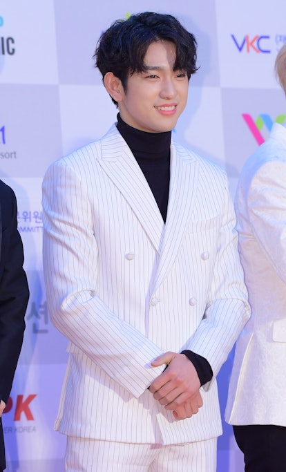 SEOUL, SOUTH KOREA - JANUARY 19: Jinyoung of GOT7 attends 26th High1 Seoul Music Awards at Jamsil Ar...