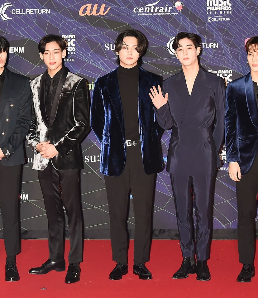 NAGOYA, JAPAN - DECEMBER 04:  GOT7 arrives at the 2019 Mnet Asian Music Awards(MAMA) Red Carpet at N...