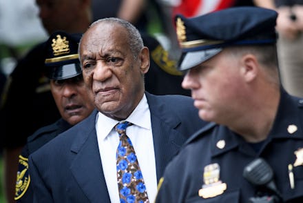 TOPSHOT - US actor Bill Cosby arrives at court on September 24, 2018 in Norristown, Pennsylvania to ...