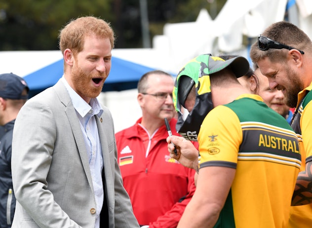 Prince Harry laughs at the 2018 Invictus Games.