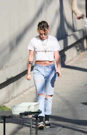Kristen Stewart in Los Angeles, California in 2019.  