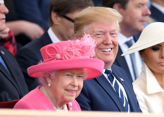 President Trump visited Queen Elizabeth in 2019.